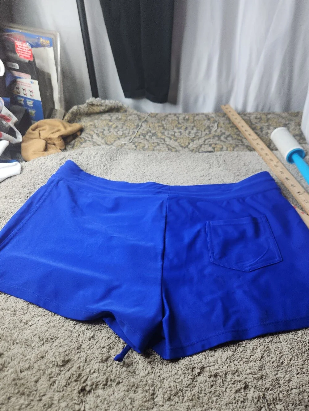 Women's Bright Blue Active Swim Shorts - Kona Sol - L